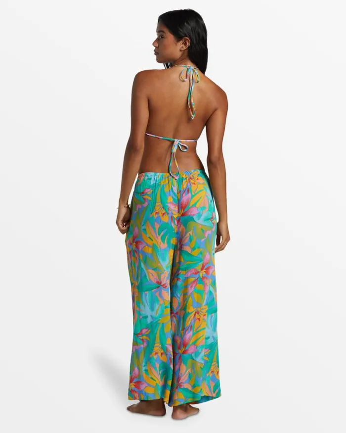 Billabong Jeans and Pants Sun Catcher Elastic Waist Printed Pants Marina 8211 Women Billabong Jeans and Pants Sun Catcher Elastic Waist Printed Pants Marina 8211 Women