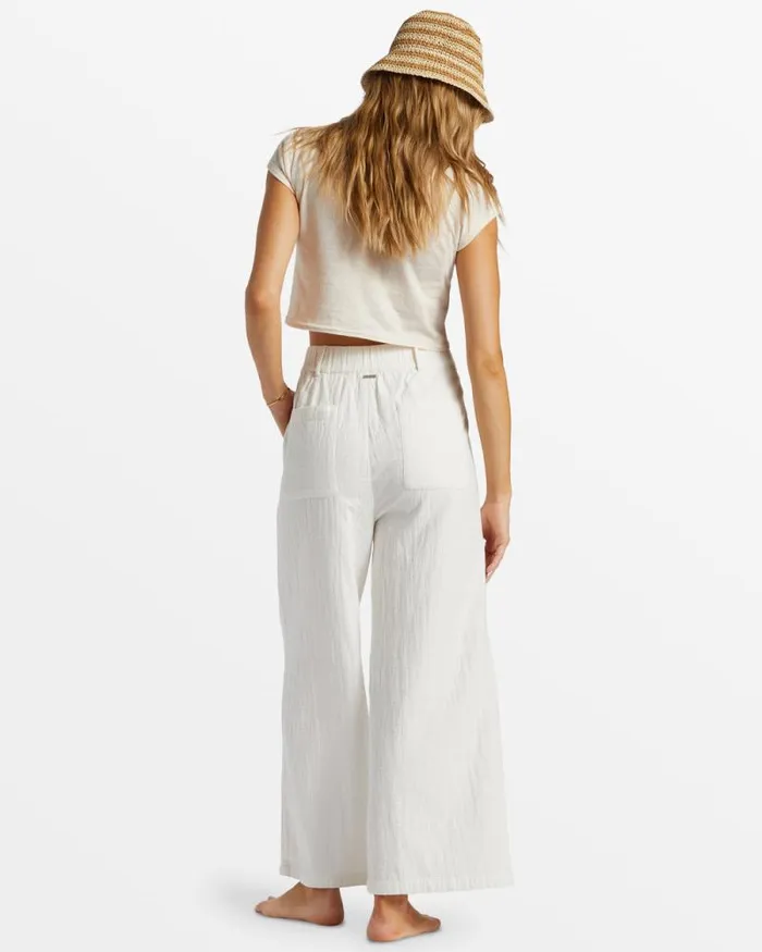 Billabong Jeans and Pants Tailor Made Wide Leg Pants Salt Crystal 8211 Women Billabong Jeans and Pants Tailor Made Wide Leg Pants Salt Crystal 8211 Women