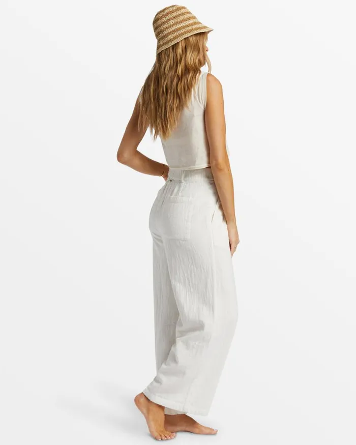 Billabong Jeans and Pants Tailor Made Wide Leg Pants Salt Crystal 8211 Women Billabong Jeans and Pants Tailor Made Wide Leg Pants Salt Crystal 8211 Women