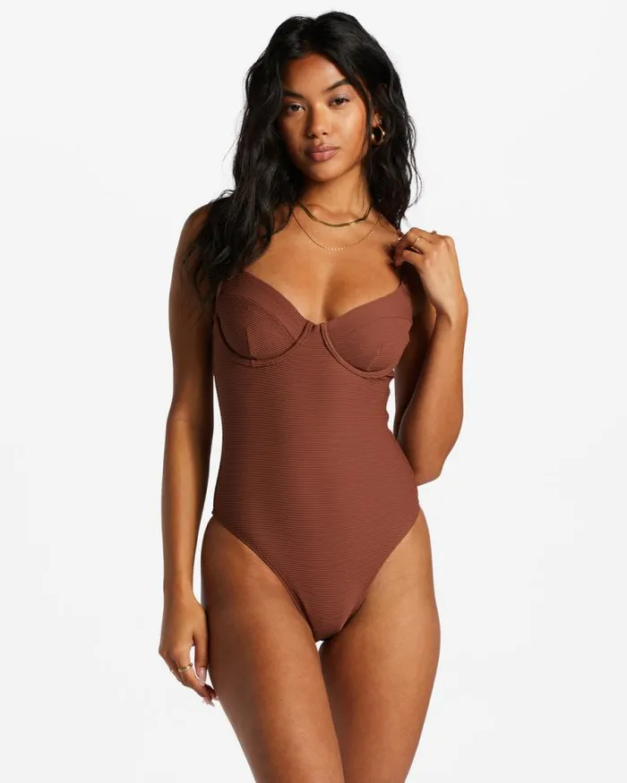 Billabong One Pieces Tanlines OnePiece Swimsuit Mocha 8211 Women