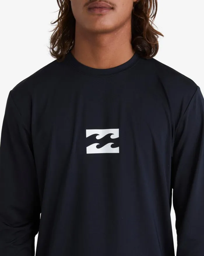 Billabong Rashguards and Surf Tees All Day Wave Loose Fit Long Sleeve Surf Tee Black 8211 Men Billabong Rashguards and Surf Tees All Day Wave Loose Fit Long Sleeve Surf Tee Black 8211 Men