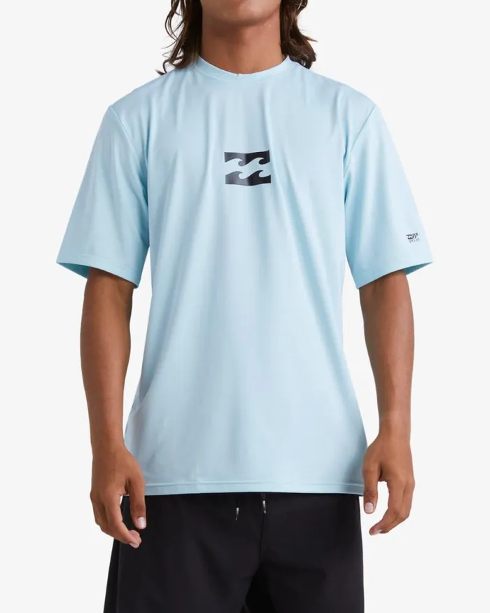Billabong Rashguards and Surf Tees All Day Wave Loose Fit Short Sleeve Surf Tee Coastal 8211 Men