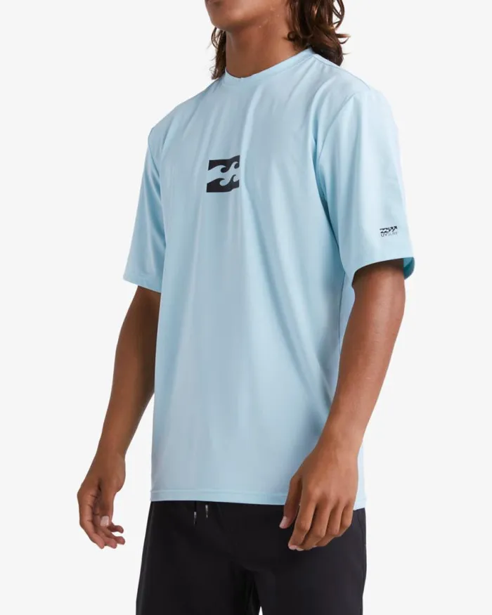 Billabong Rashguards and Surf Tees All Day Wave Loose Fit Short Sleeve Surf Tee Coastal 8211 Men Billabong Rashguards and Surf Tees All Day Wave Loose Fit Short Sleeve Surf Tee Coastal 8211 Men