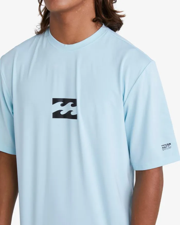 Billabong Rashguards and Surf Tees All Day Wave Loose Fit Short Sleeve Surf Tee Coastal 8211 Men Billabong Rashguards and Surf Tees All Day Wave Loose Fit Short Sleeve Surf Tee Coastal 8211 Men