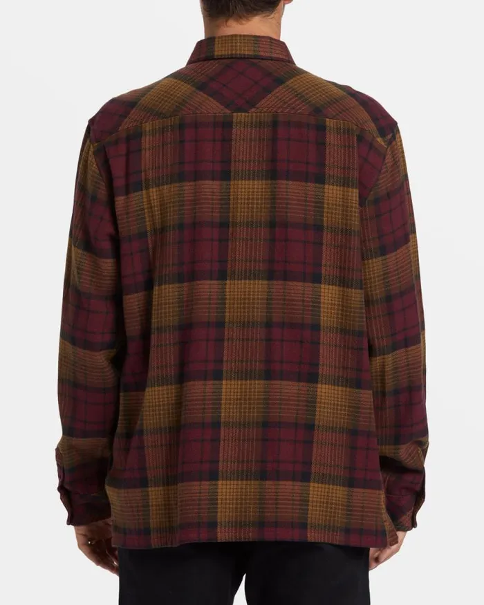 Billabong Shirts Offshore Long Sleeve Flannel Shirt Port 8211 Men Billabong Shirts Offshore Long Sleeve Flannel Shirt Port 8211 Men