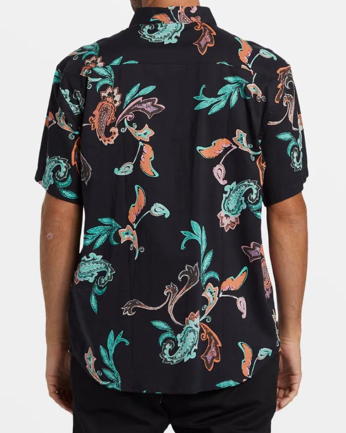 Billabong Shirts Sundays Short Sleeve Shirt Black Multi 8211 Men Billabong Shirts Sundays Short Sleeve Shirt Black Multi 8211 Men