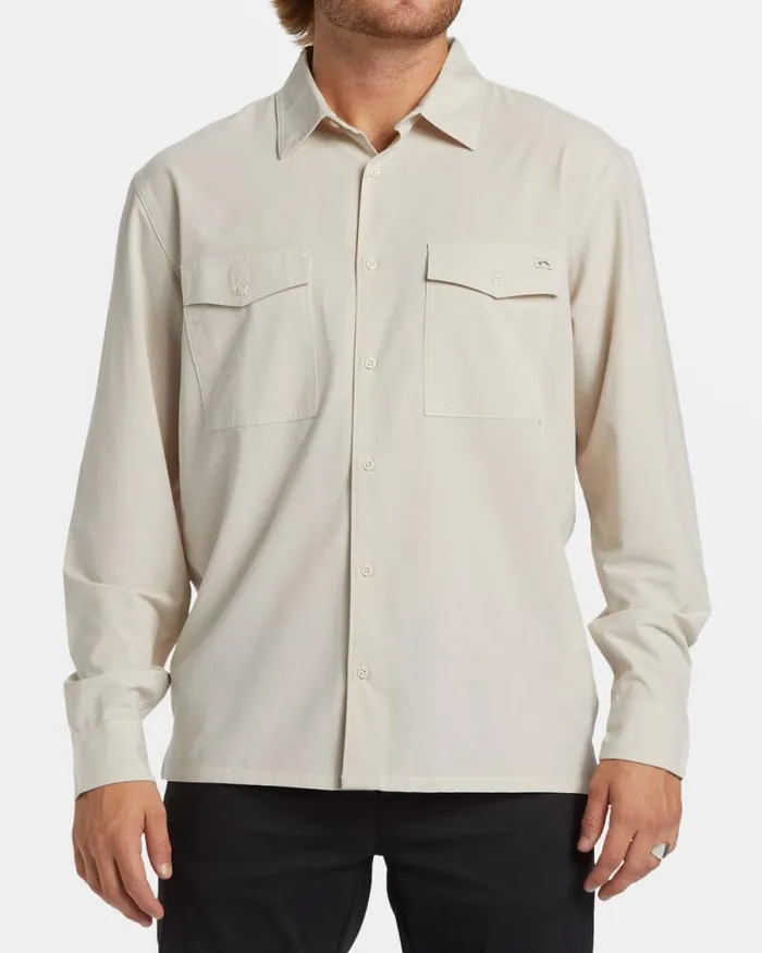 Billabong Shirts Surftrek Long Sleeve Shirt Cream 8211 Men