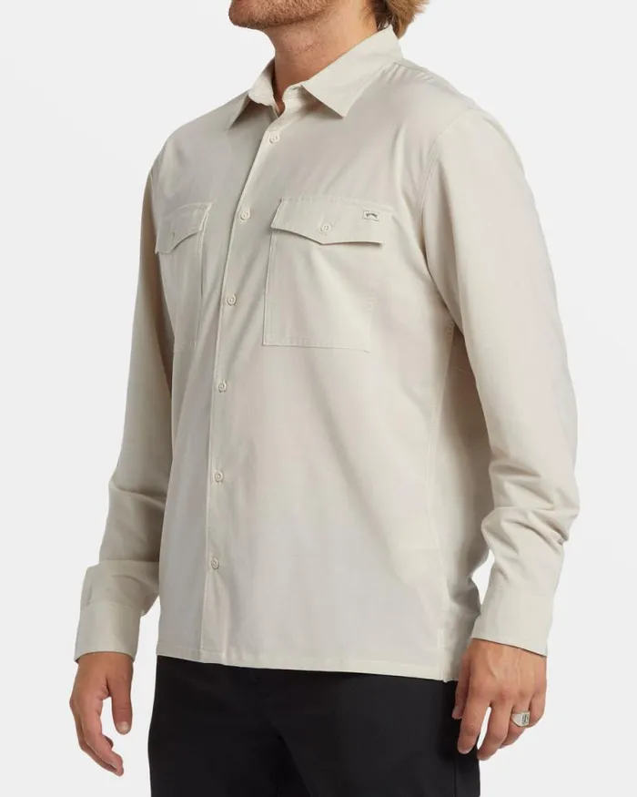 Billabong Shirts Surftrek Long Sleeve Shirt Cream 8211 Men