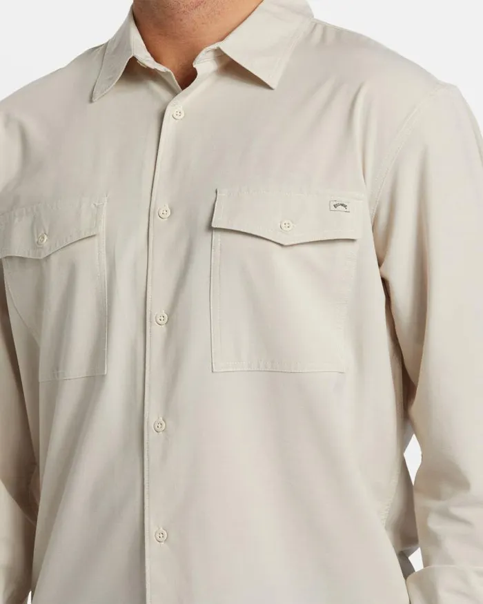Billabong Shirts Surftrek Long Sleeve Shirt Cream 8211 Men