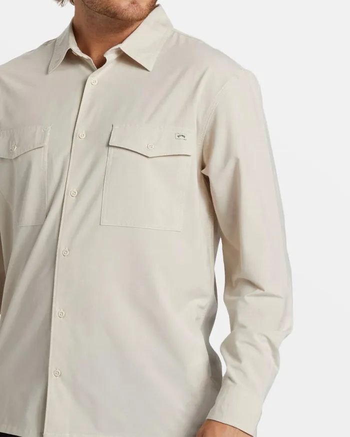Billabong Shirts Surftrek Long Sleeve Shirt Cream 8211 Men