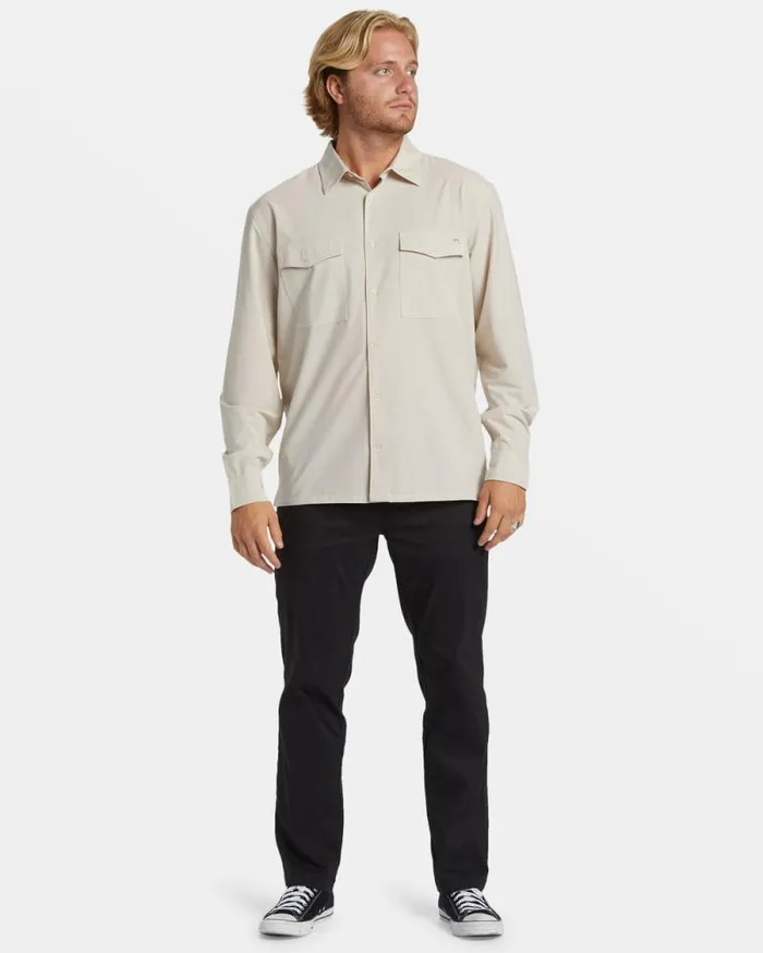 Billabong Shirts Surftrek Long Sleeve Shirt Cream 8211 Men