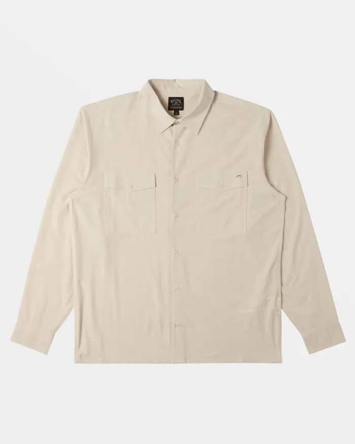 Billabong Shirts Surftrek Long Sleeve Shirt Cream 8211 Men