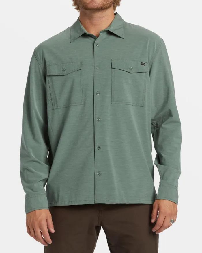Billabong Shirts Surftrek Long Sleeve Shirt Fern 8211 Men