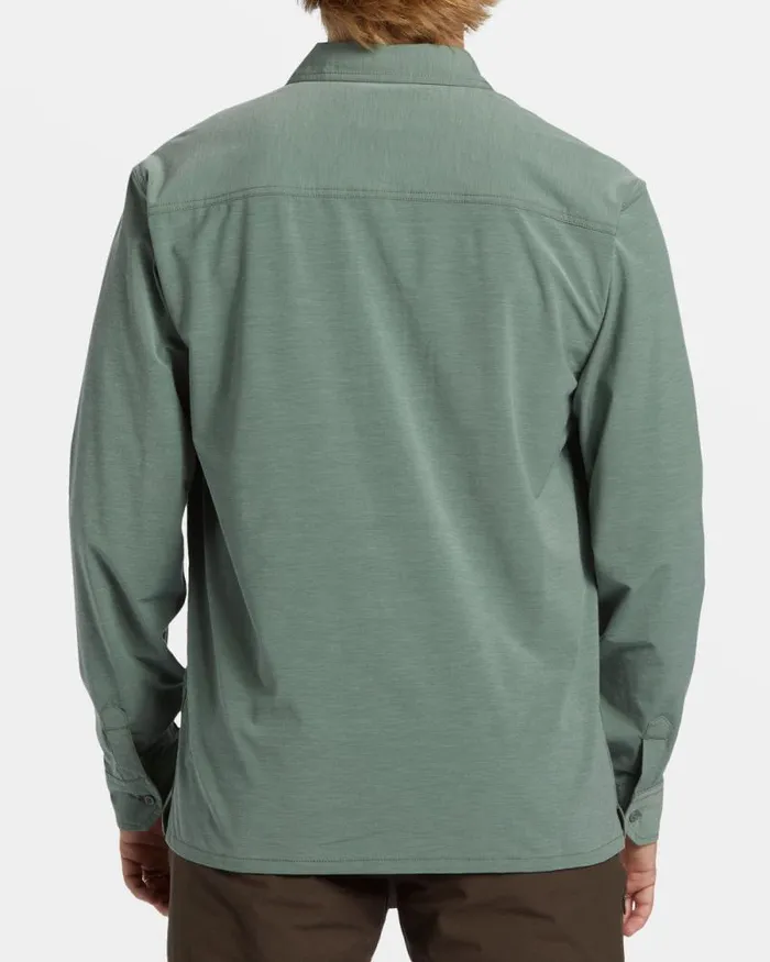 Billabong Shirts Surftrek Long Sleeve Shirt Fern 8211 Men