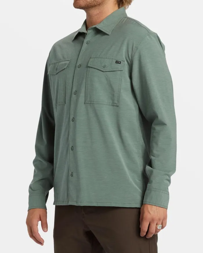 Billabong Shirts Surftrek Long Sleeve Shirt Fern 8211 Men