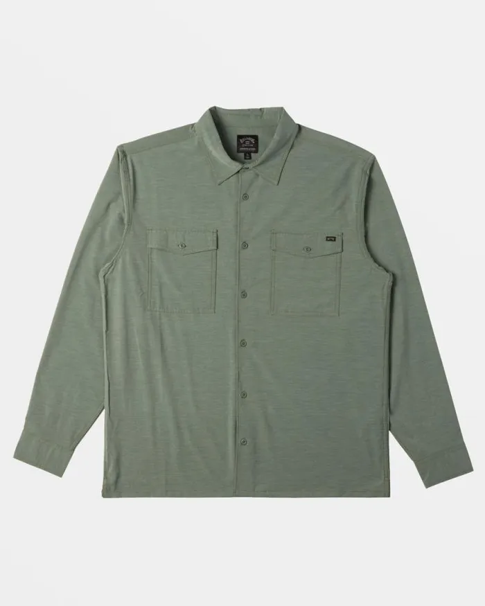 Billabong Shirts Surftrek Long Sleeve Shirt Fern 8211 Men