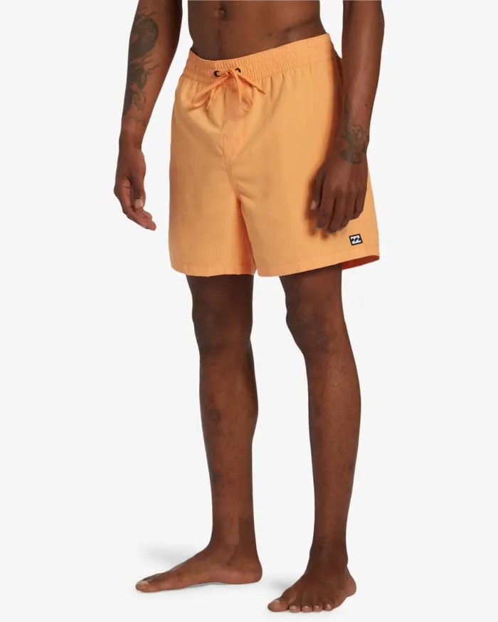 Billabong Short Length 16034 8211 175034 All Day Layback 16034 Swim Trunks Melon 8211 Men