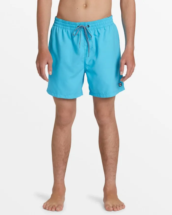 Billabong Shorts All Day Layback 16034 Swim Trunks Cyan 8211 Men
