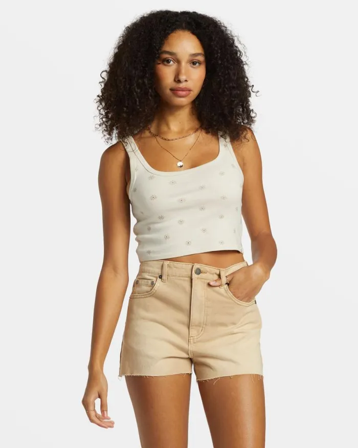 Billabong Shorts High Tides Denim Shorts Khaki 8211 Women