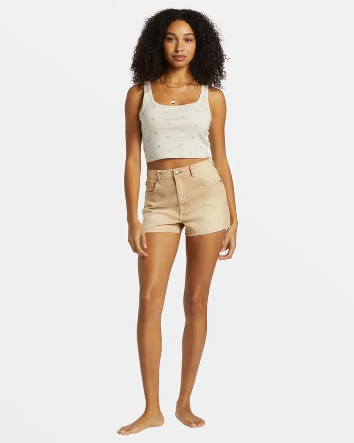 Billabong Shorts High Tides Denim Shorts Khaki 8211 Women Billabong Shorts High Tides Denim Shorts Khaki 8211 Women