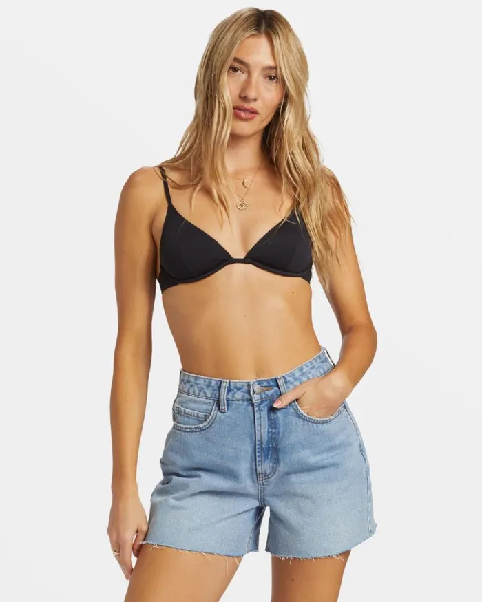 Billabong Shorts Riley CutOff Denim Shorts Faded Indigo Fray 8211 Women