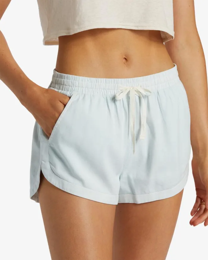 Billabong Shorts Road Trippin Elastic Waist Shorts Dusk Blue 8211 Women Billabong Shorts Road Trippin Elastic Waist Shorts Dusk Blue 8211 Women
