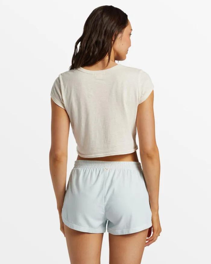 Billabong Shorts Road Trippin Elastic Waist Shorts Dusk Blue 8211 Women Billabong Shorts Road Trippin Elastic Waist Shorts Dusk Blue 8211 Women