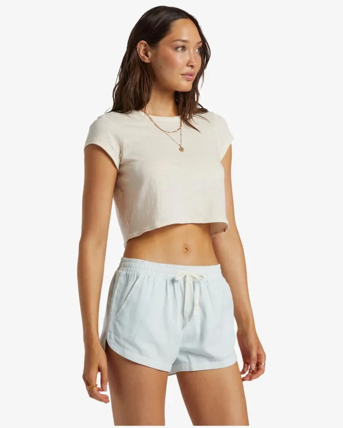 Billabong Shorts Road Trippin Elastic Waist Shorts Dusk Blue 8211 Women Billabong Shorts Road Trippin Elastic Waist Shorts Dusk Blue 8211 Women
