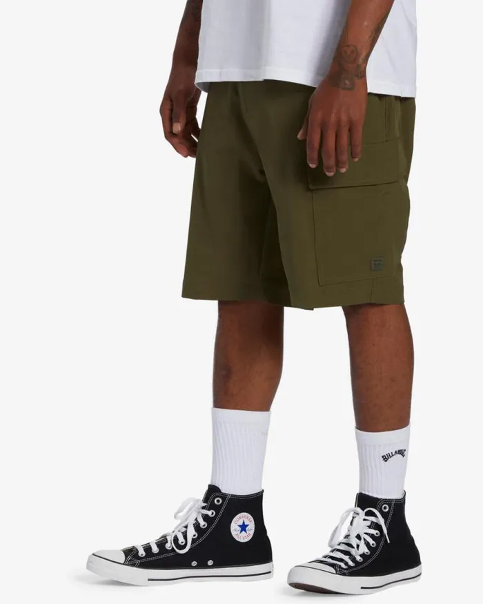 Billabong Shorts Surftrek Transport 19034 Cargo Shorts Military 8211 Men Billabong Shorts Surftrek Transport 19034 Cargo Shorts Military 8211 Men