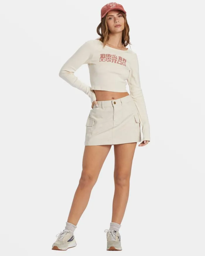 Billabong Skirts Hilary Cargo Skirt White Cap 8211 Women