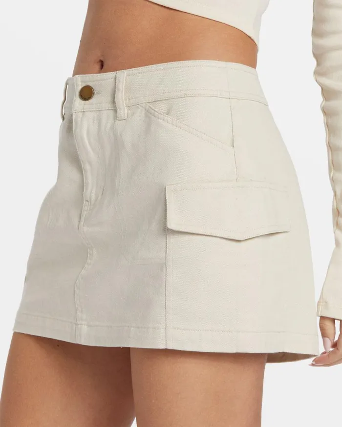 Billabong Skirts Hilary Cargo Skirt White Cap 8211 Women