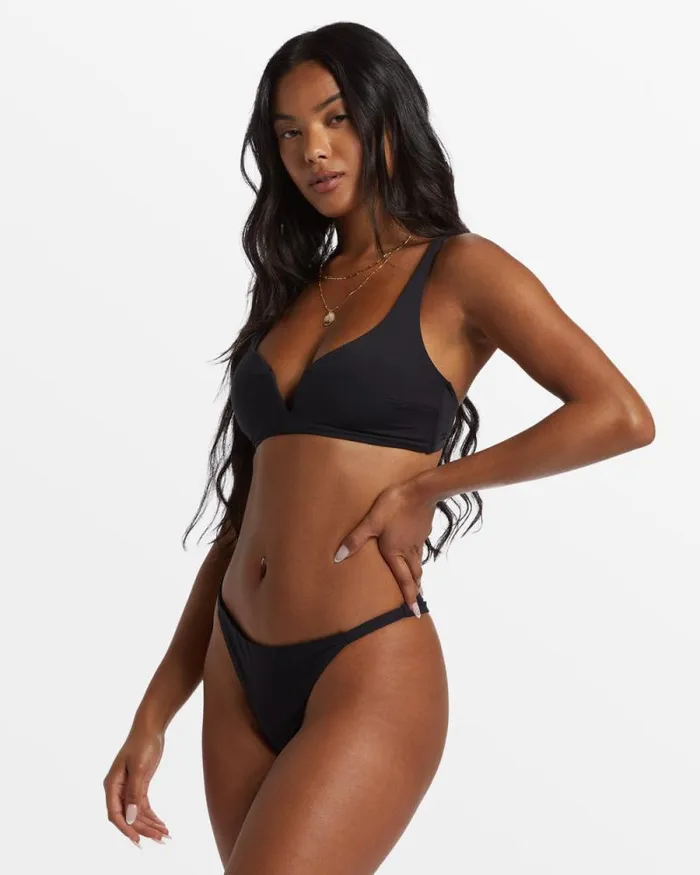Billabong Sol Searcher Swim Sol Searcher Dion Plunge Bikini Top Black Pebble 8211 Women