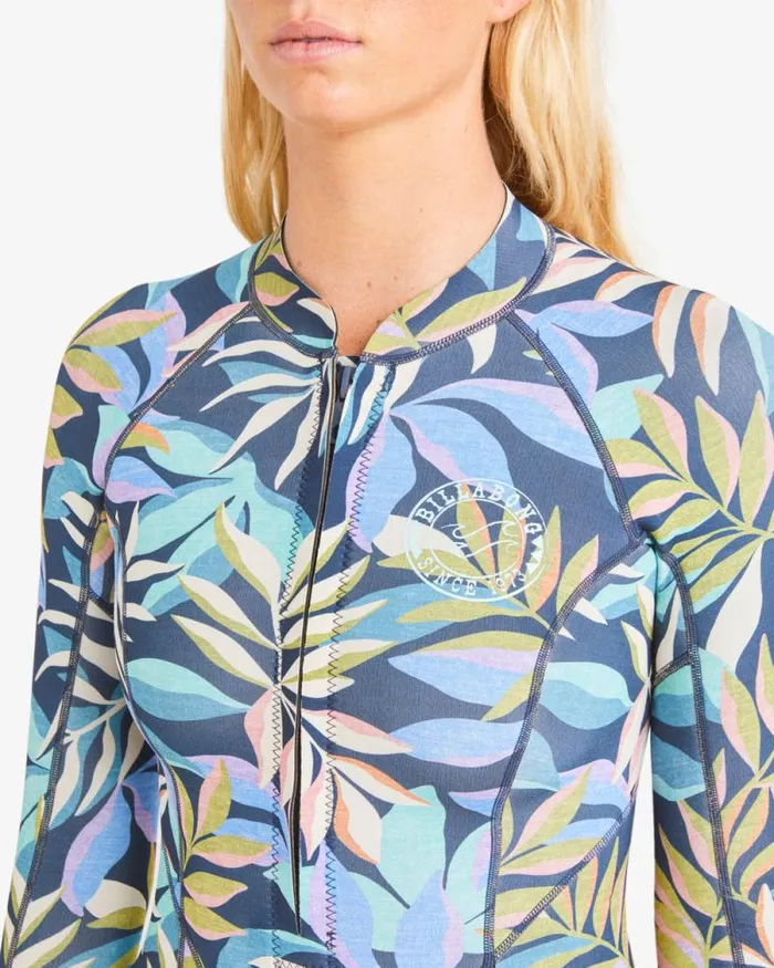 Billabong Springsuits Salty Dayz Long Sleeve Spring Wetsuit Indigo Ocean 8211 Women Billabong Springsuits Salty Dayz Long Sleeve Spring Wetsuit Indigo Ocean 8211 Women