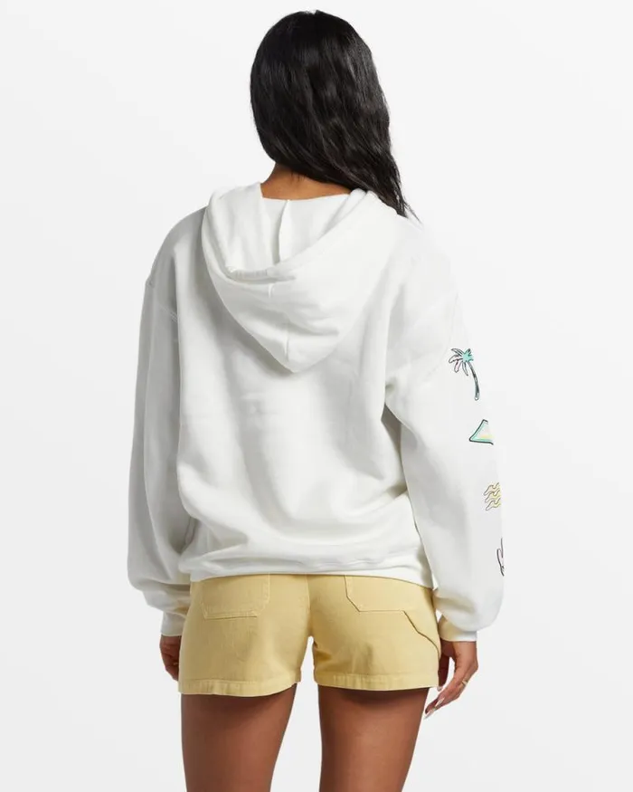 Billabong Sweatshirts and Fleece Keep Shining Hoodie Salt Crystal 8211 Women Billabong Sweatshirts and Fleece Keep Shining Hoodie Salt Crystal 8211 Women