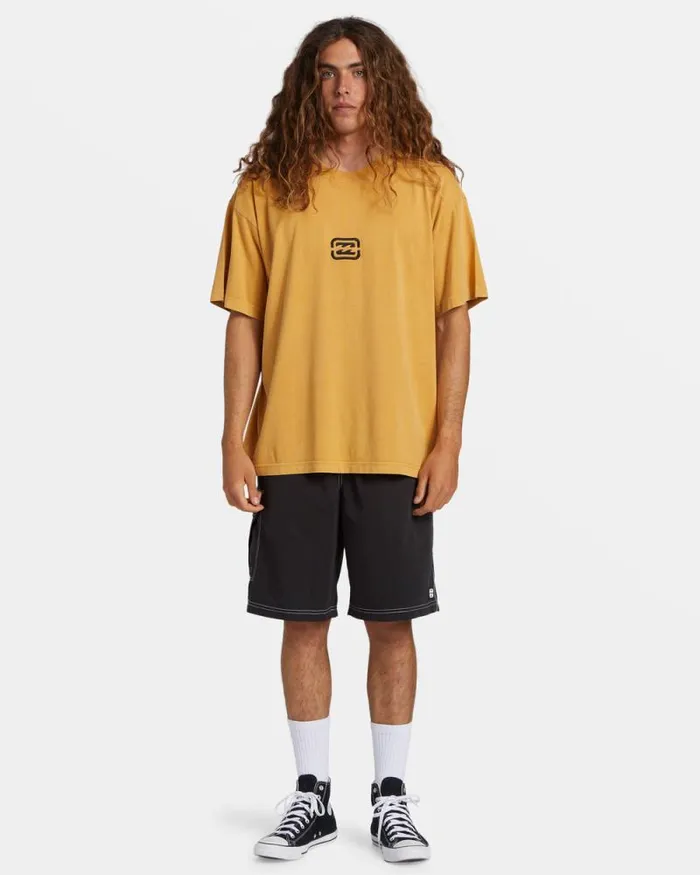 Billabong TShirts Bracket Wave OG TShirt Mustard 8211 Men Billabong TShirts Bracket Wave OG TShirt Mustard 8211 Men