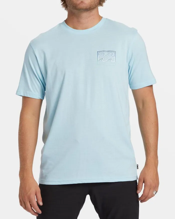 Billabong TShirts Crayon Wave TShirt Coastal 8211 Men