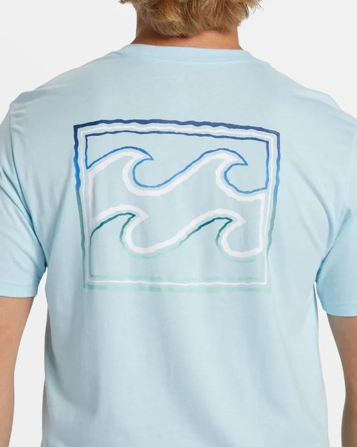 Billabong TShirts Crayon Wave TShirt Coastal 8211 Men