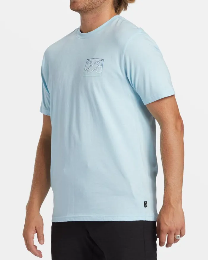 Billabong TShirts Crayon Wave TShirt Coastal 8211 Men