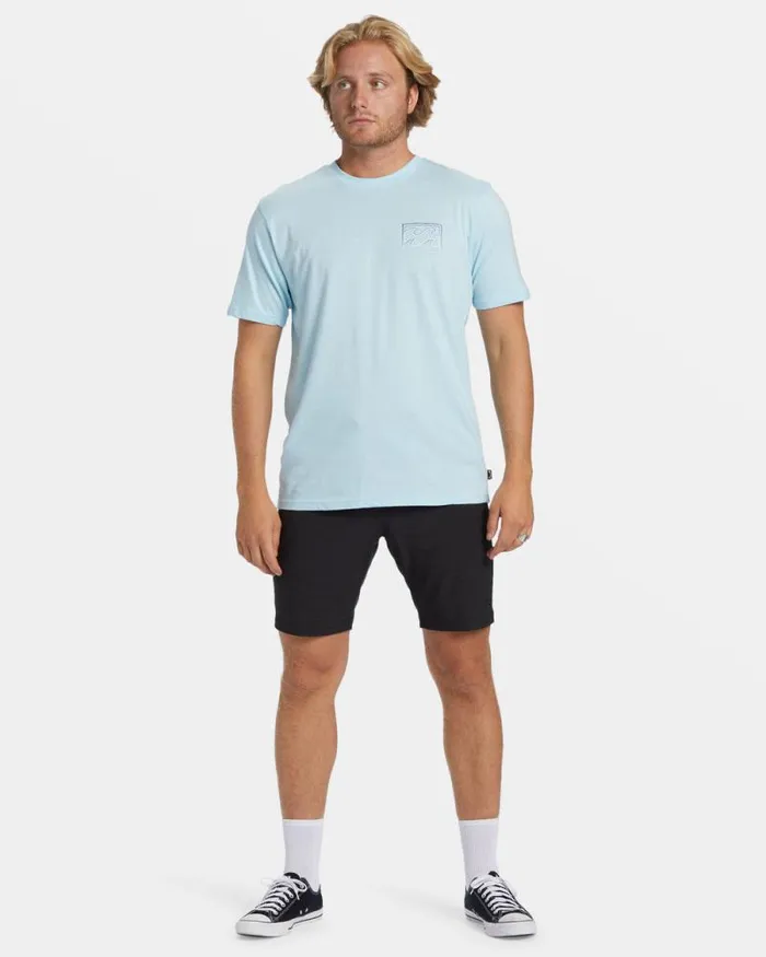 Billabong TShirts Crayon Wave TShirt Coastal 8211 Men