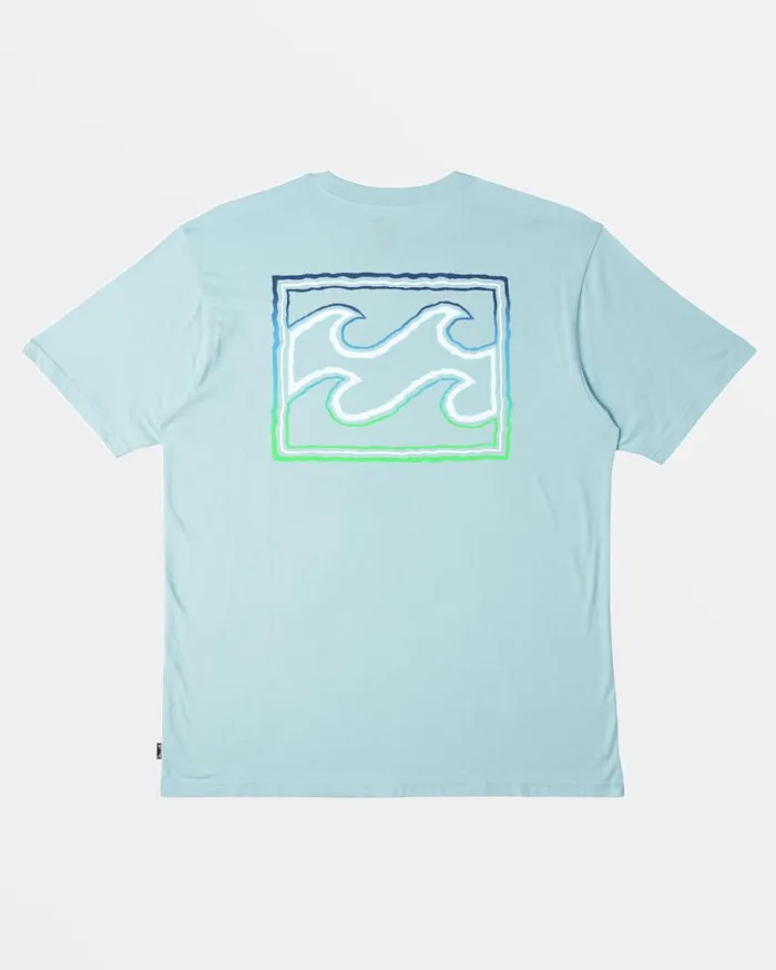 Billabong TShirts Crayon Wave TShirt Coastal 8211 Men