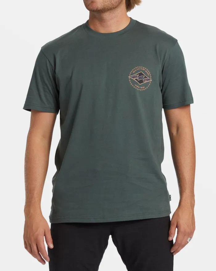 Billabong TShirts Rotor Diamond TShirt Slate Green 8211 Men Billabong TShirts Rotor Diamond TShirt Slate Green 8211 Men