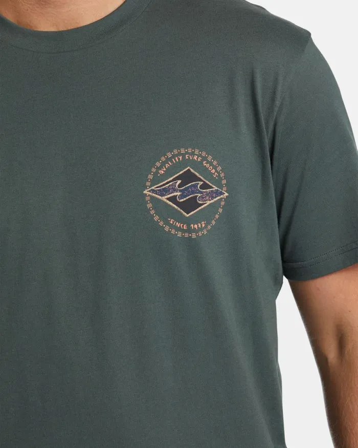 Billabong TShirts Rotor Diamond TShirt Slate Green 8211 Men Billabong TShirts Rotor Diamond TShirt Slate Green 8211 Men