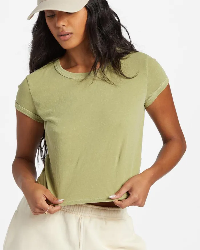 Billabong Tops Daily TShirt Avocado 8211 Women