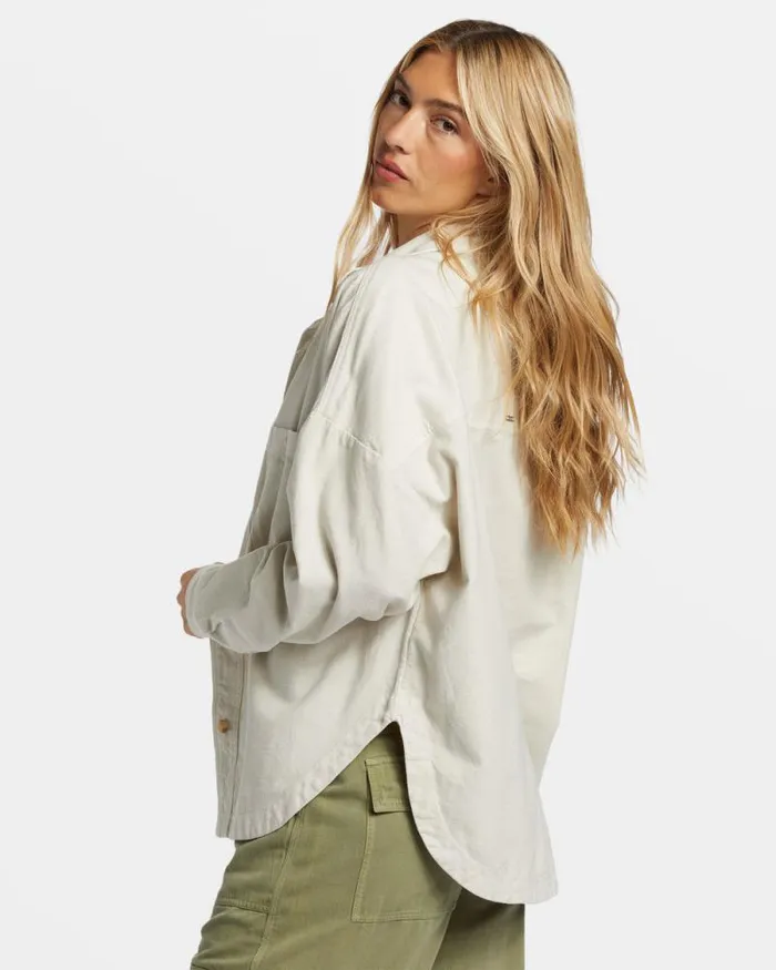 Billabong Tops Stoked On You Oversized Long Sleeve Shirt Moonlight 8211 Women Billabong Tops Stoked On You Oversized Long Sleeve Shirt Moonlight 8211 Women