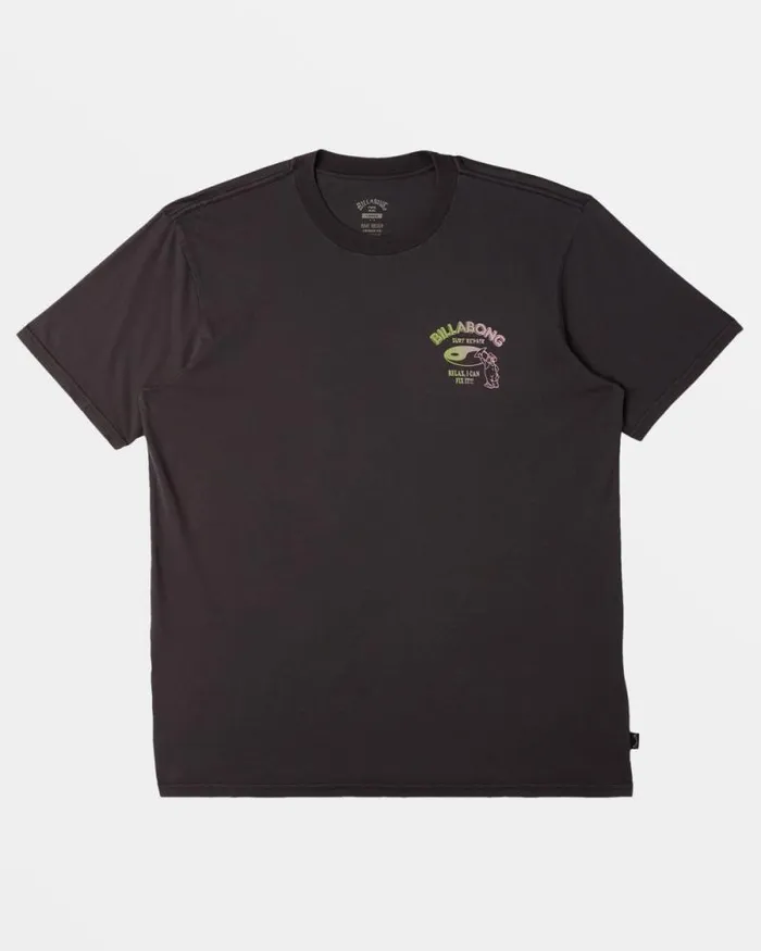 Billabong Wave Washed Essentials Relax TShirt Washed Black 8211 Men Billabong Wave Washed Essentials Relax TShirt Washed Black 8211 Men