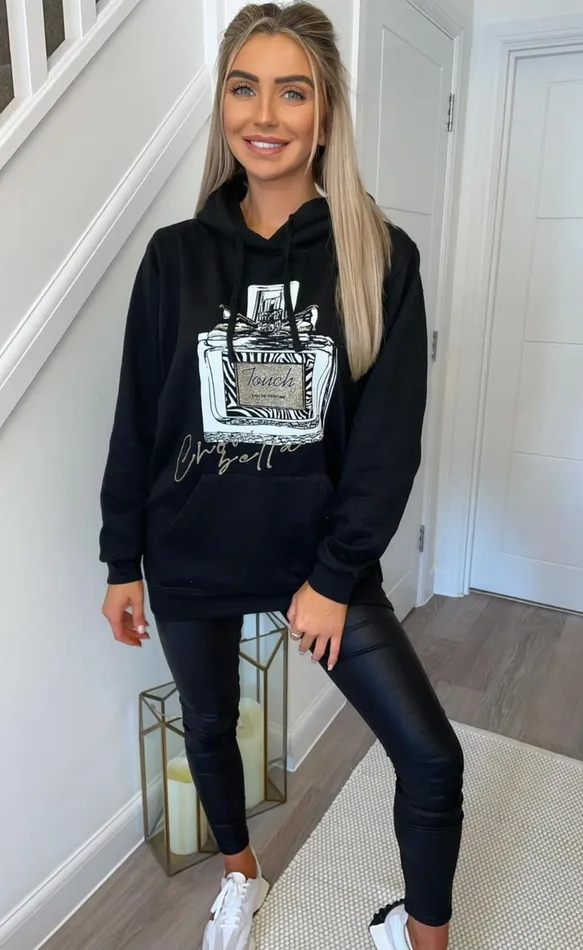 Black 039Perfume039 Icon Hoodie Women Missfiga Tops Black 039Perfume039 Icon Hoodie Women Missfiga Tops