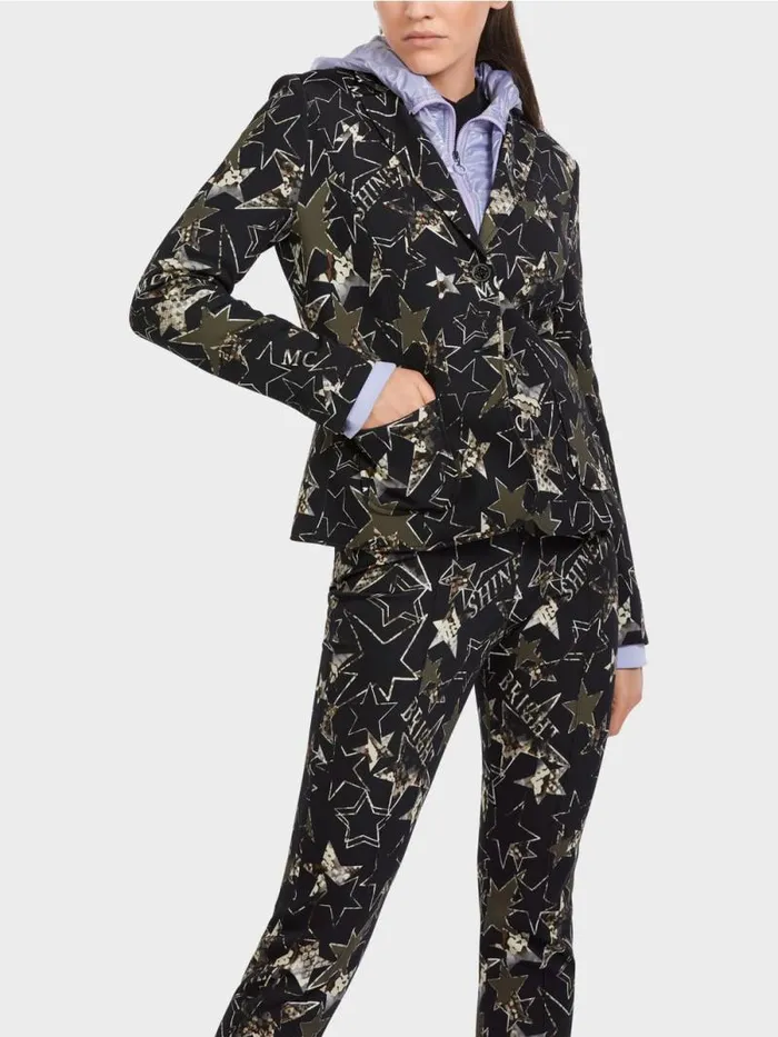 Blazer Damen Marc Cain Blazer Mit SternenPrint Bright Terra