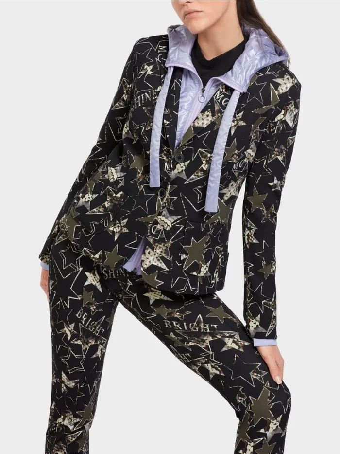 Blazer Damen Marc Cain Blazer Mit SternenPrint Bright Terra