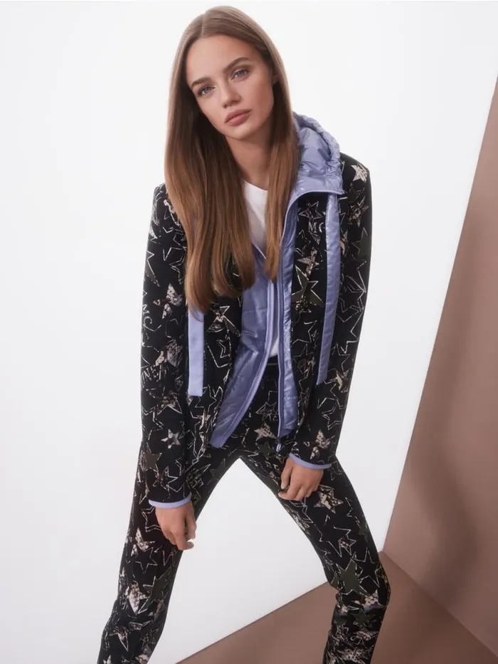 Blazer Damen Marc Cain Blazer Mit SternenPrint Bright Terra