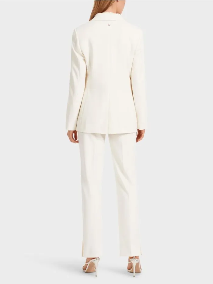 Blazer Damen Marc Cain Figurnaher Blazer Mit Rckenschlitz Soft Cream